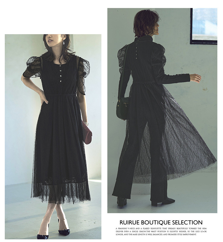 RUIRUE BOUTIQUE パーティードレス 結婚式 ワンピース 大きい
