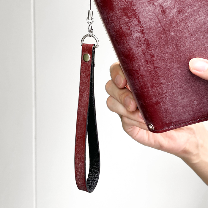 ストラップ 本革 ブライドルレザー 携帯ストラップ レザー 携帯 スマホ キーホルダー リストストラップ 革 牛革 スマホケース 落下防止 |  | 02