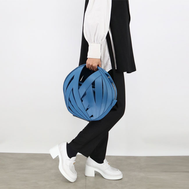 【新品 未使用 日本製】 PERRIN Paris　ペランパリ LE PANIER ル パニエ レザーハンドバッグ ミディアム 【HOV2255988731】(82478円)