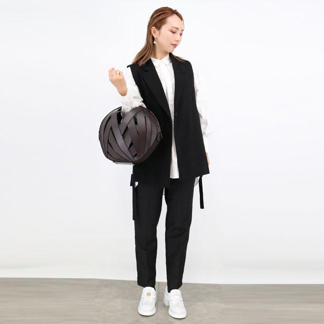 PERRIN Paris ペランパリ LE PANIER ル パニエ レザーハンドバッグ ミディアム PERRIN Paris ペランパリ LE PANIER ル パニエ レザーハンドバッグ ミディアム