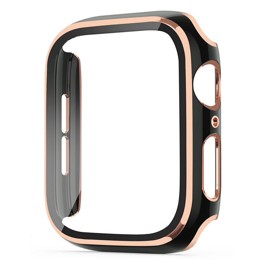 アップルウォッチ カバー 高級 Apple Watch 最新 Series 9 8 7 6 5 4 3 2 SE カバーケース ゴールド ケース 全面保護 耐衝撃 送料無料｜rukodo｜02