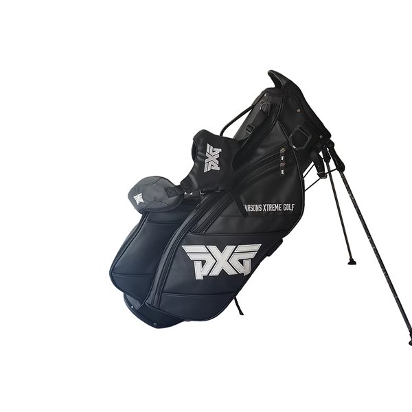 ゴルフバッグ スタンドゴルフバッグ PXG 安定感抜群 Golf Bag スポーツゴルフバッグ 6分割口枠 クラブケース 防水耐摩耗性 9.0型 ブラック レディース メンズ 
