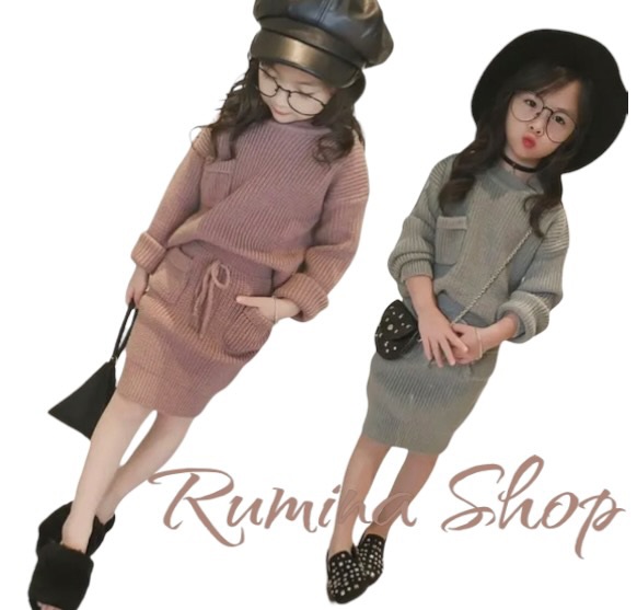 130cm セットアップニット 子ども キッズ｜rumina2021