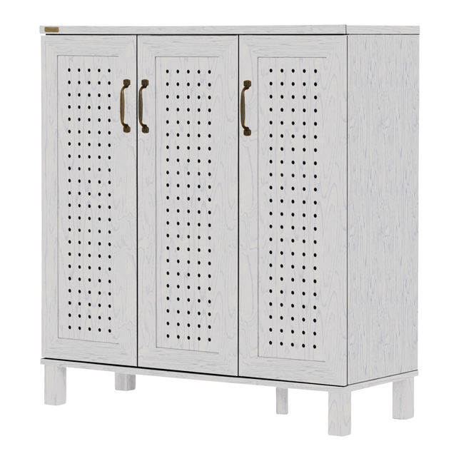 下駄箱 おしゃれ 収納 げた箱 86.9cm 木製 シューズボックス 玄関 白