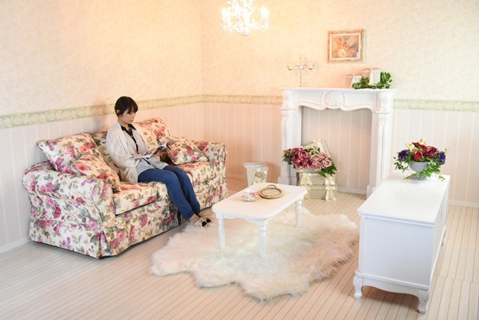 ソファー 3人掛け ソファ 薔薇 カバーリング ローズ柄 アンティーク