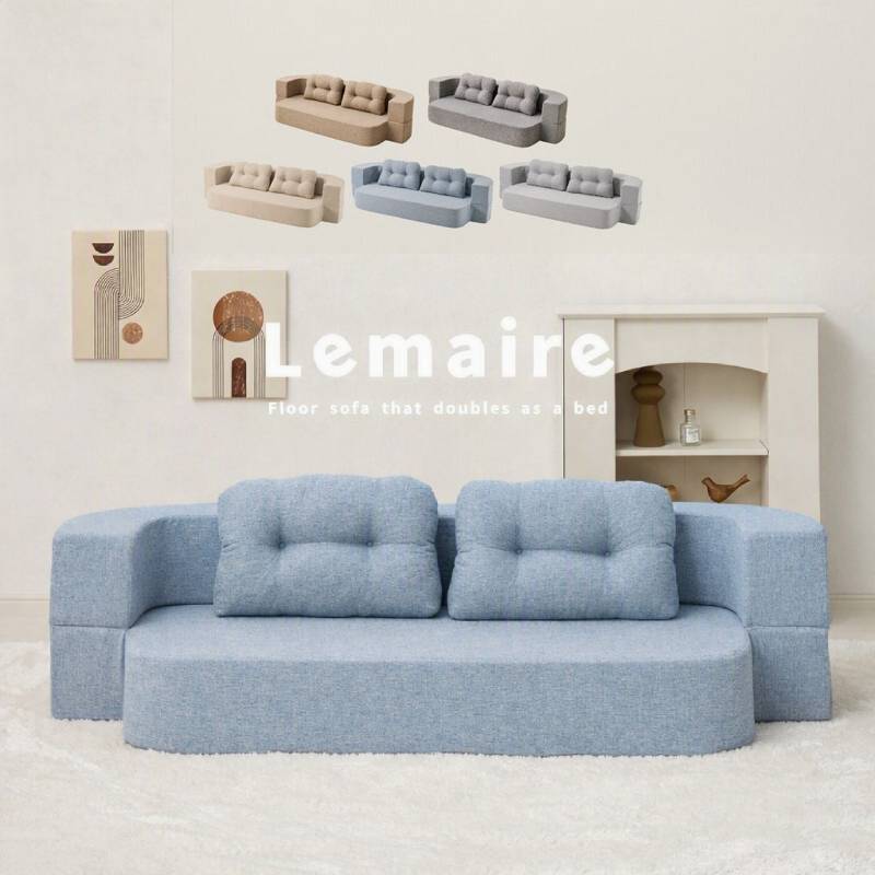 ソファベッド 幅170cm 2WAY 圧縮フロアソファ ライトブルー ソファベッド 幅170cm 2WAY 圧縮フロアソファ ライトブルー 楽天市場