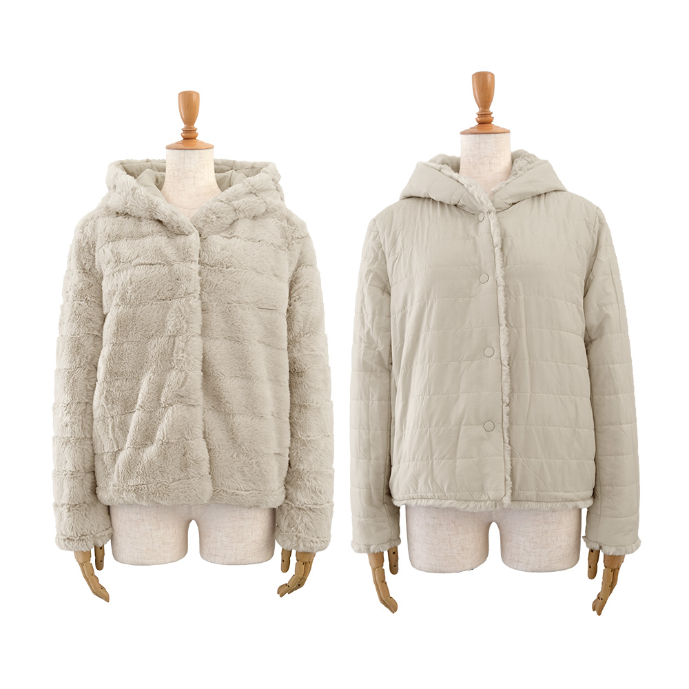 aquagarage（アクアガレージ） フェイクファーリバーシブルショート