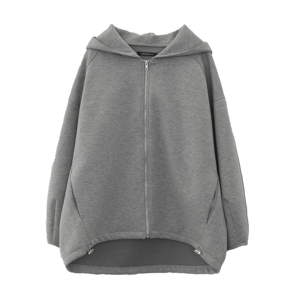 定番人気【ラリアムー】ダブルジップパーカー ダンボールニット 綿混 体型カバー TIME SALE】TCダンボールZIPパーカー｜その他ジャケット