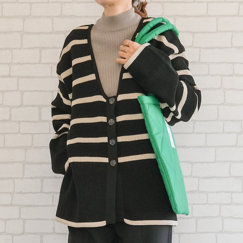 aquagarage リブニットトップス ニット レディース 春 秋 冬 M L