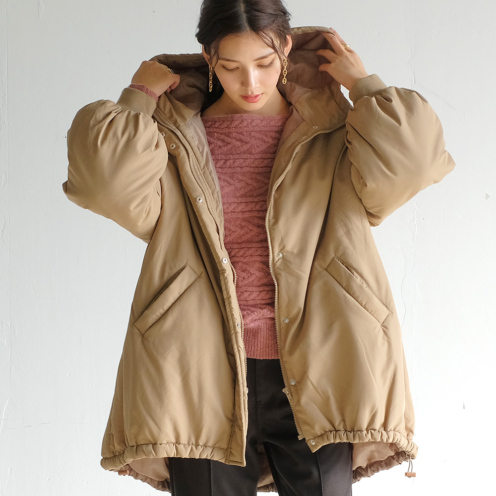 アウター 中綿パーカー ブルゾン ジャケット レディース 秋 冬 ビッグシルエット カジュアル ミリタリー オーバーサイズ Aquagarage Paypayモール店 通販 Paypayモール