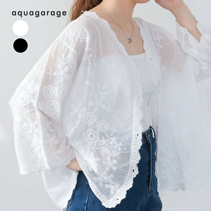 シアーレースブラウス