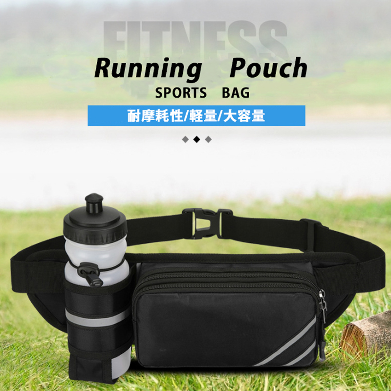 無地 ランニング マラソン 給水ポケット付き ウエストバック 揺れにくい ボトルポーチ 軽量モデル フィットモデル ランニングポーチ ウエストポーチ |  | 02