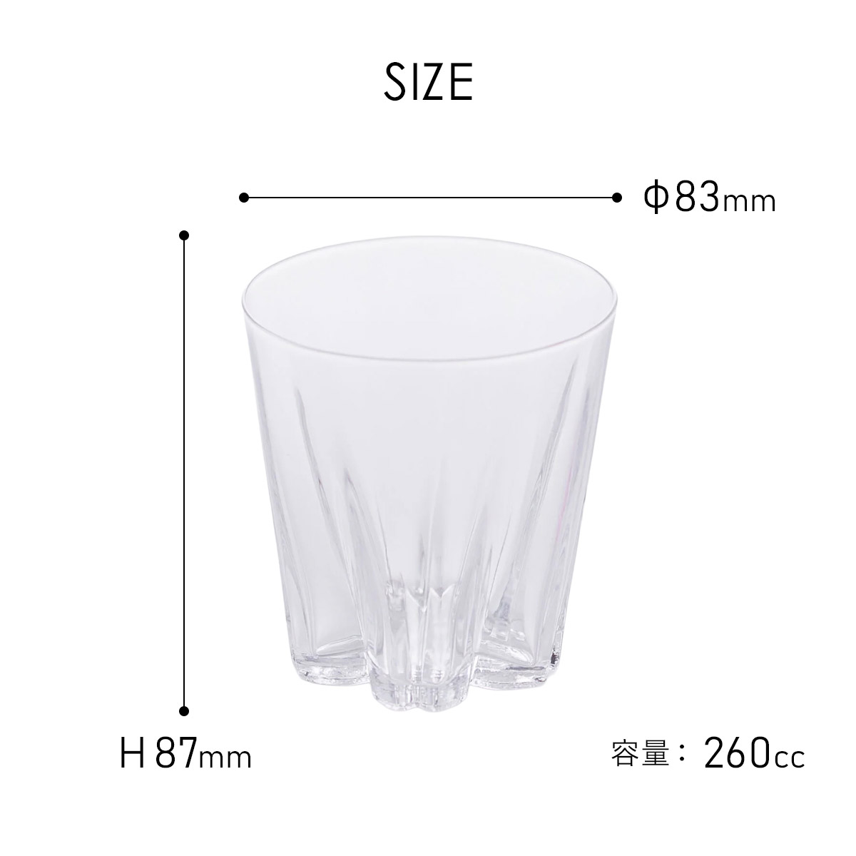 さくらさく ペアグラス [ Rock ] Clear/Sakura ロックグラス 100% 100PERCENT（ヒャクパーセント） | 100percent | 08