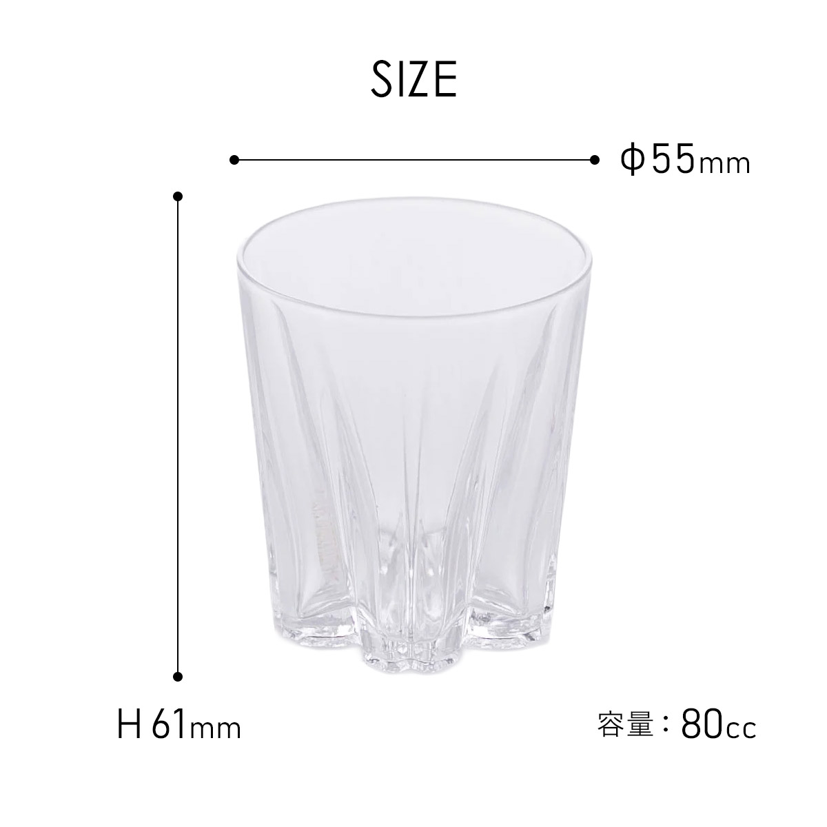 さくらさく ペアグラス [ Sake ] Clear/Sakura ぐい呑み 100% 100PERCENT（ヒャクパーセント） | 100percent | 08