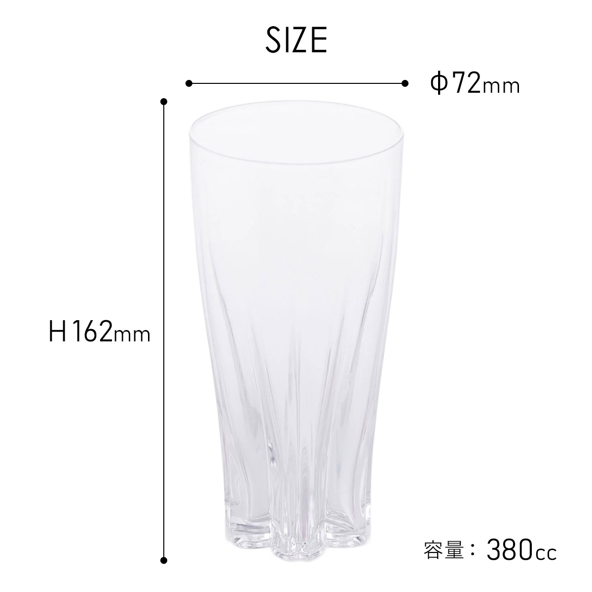 さくらさく ペアグラス [ Pilsner ] Clear/Sakura ビアグラス 100% 100PERCENT（ヒャクパーセント） | 100percent | 08