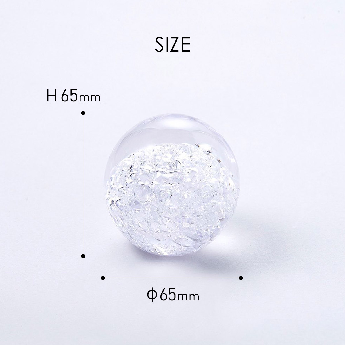 Secca セッカ 雪花 [ Secca 1 ] 球小 65mm オブジェ 100% 100PERCENT（ヒャクパーセント） | 100percent | 08