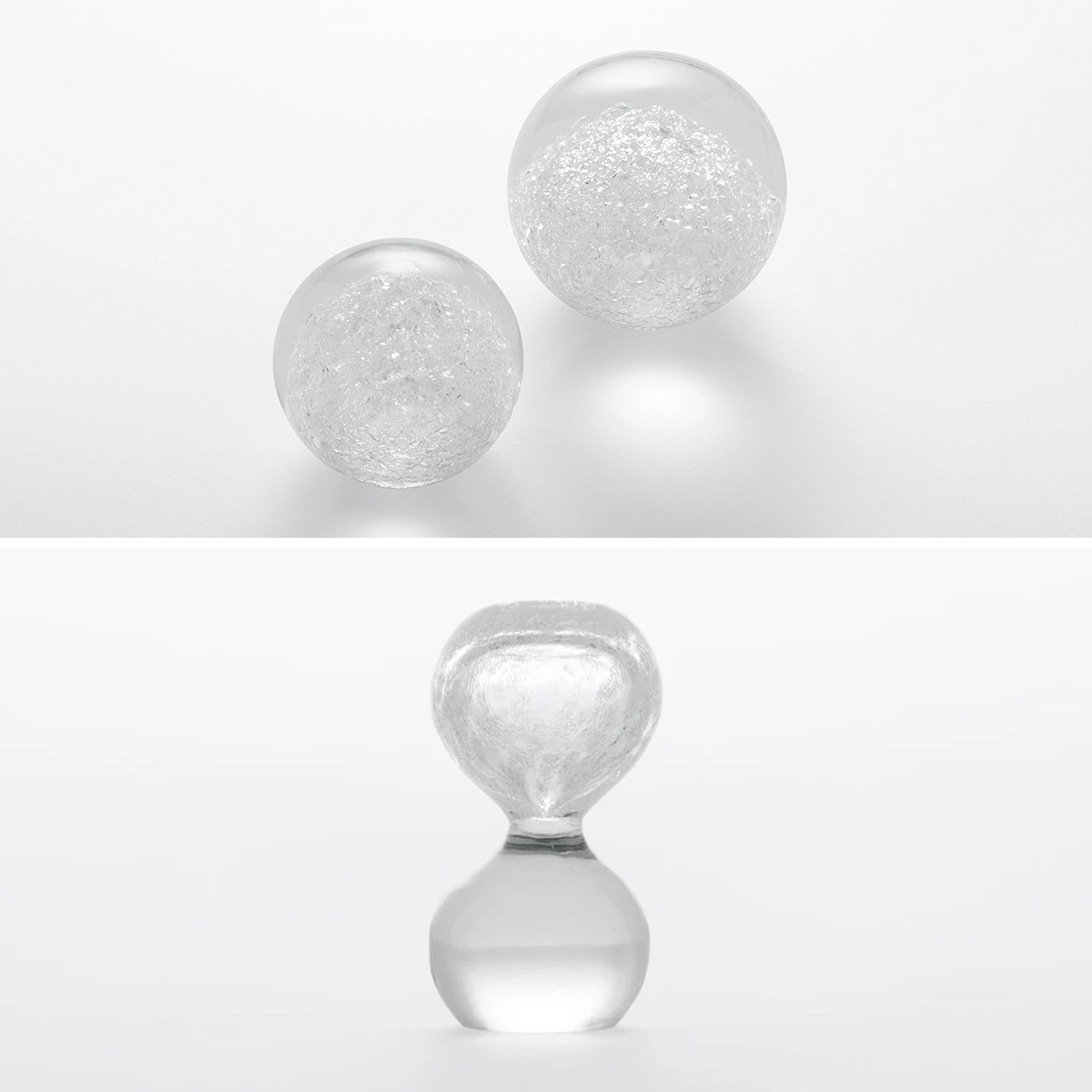 Secca セッカ 雪花 [ Secca 3 ] 砂時計型 オブジェ 100% 100PERCENT（ヒャクパーセント） | 100percent | 05