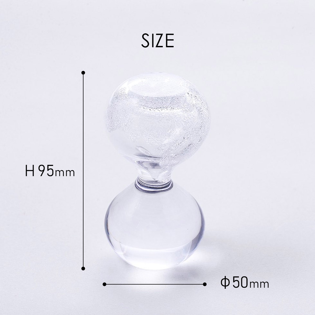 Secca セッカ 雪花 [ Secca 3 ] 砂時計型 オブジェ 100% 100PERCENT（ヒャクパーセント） | 100percent | 06