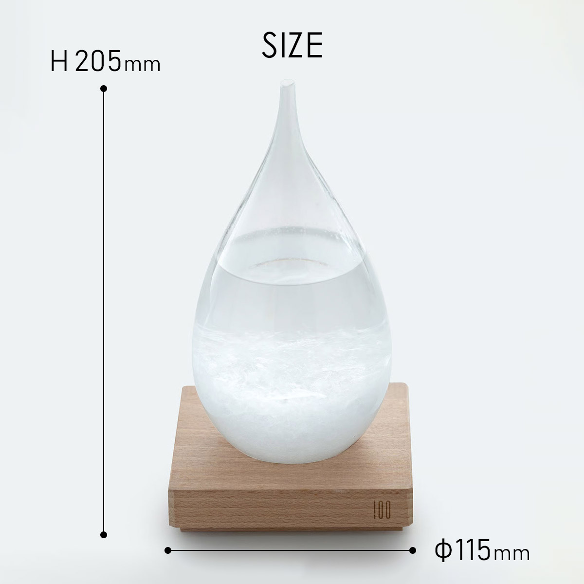 Tempo Drop テンポドロップ [ Clear ] クリア ストームグラス 天気管 オブジェ 100% 100PERCENT（ヒャクパーセント） | 100percent | 09