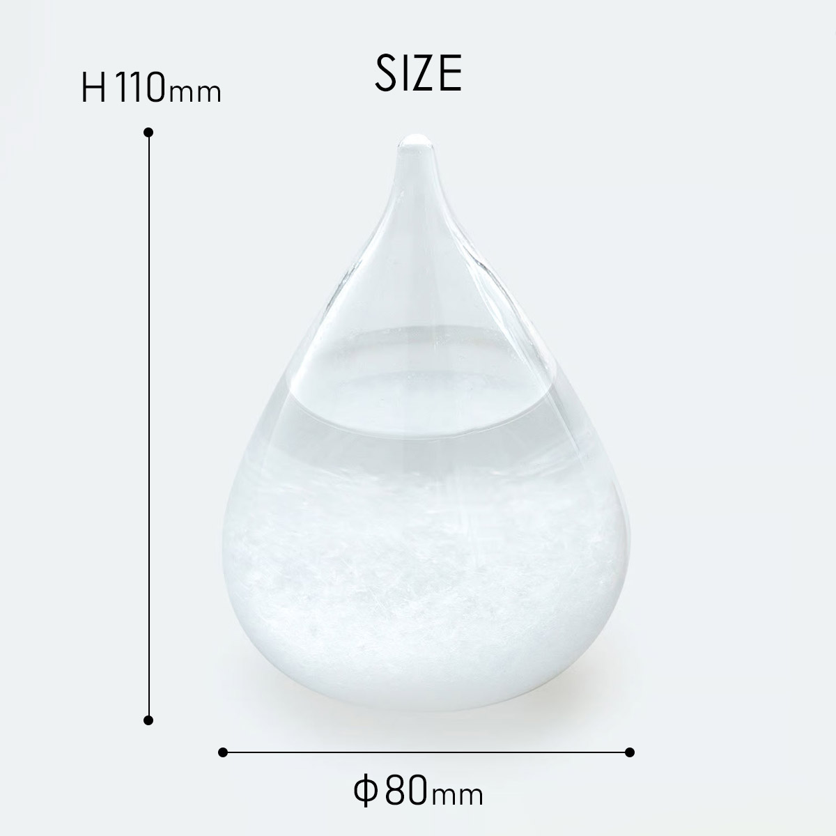 Tempo Drop mini テンポドロップミニ [ Clear ] クリア ストームグラス 天気管 オブジェ 100% 100PERCENT（ヒャクパーセント） | 100percent | 09