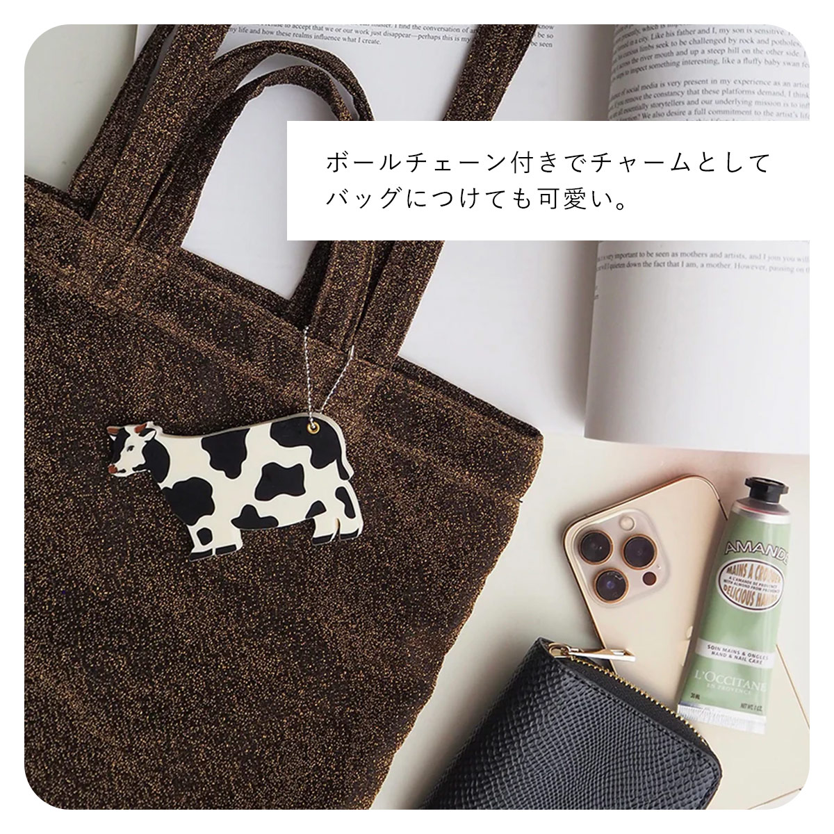 JOliJOli ダイカットチャームミラー マーブル柄 手鏡 HEMING'S |  | 15