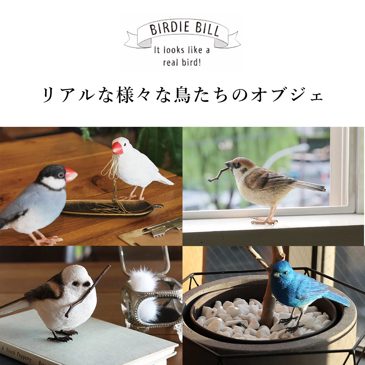 BIRDIE BILL バーディ ビル BLUE BIRD ブルーバード 青い鳥 オブジェ クリップホルダー magnet マグネット | magnet | 01