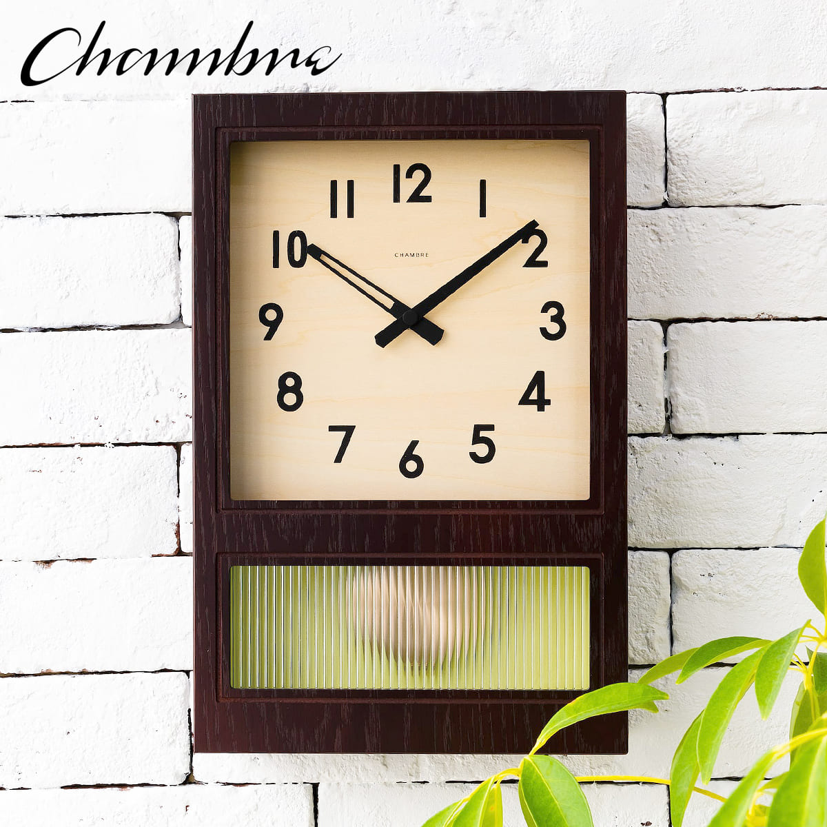 振り子時計 FROSTED PENDULUM CLOCK【DARK BROWN】 | 