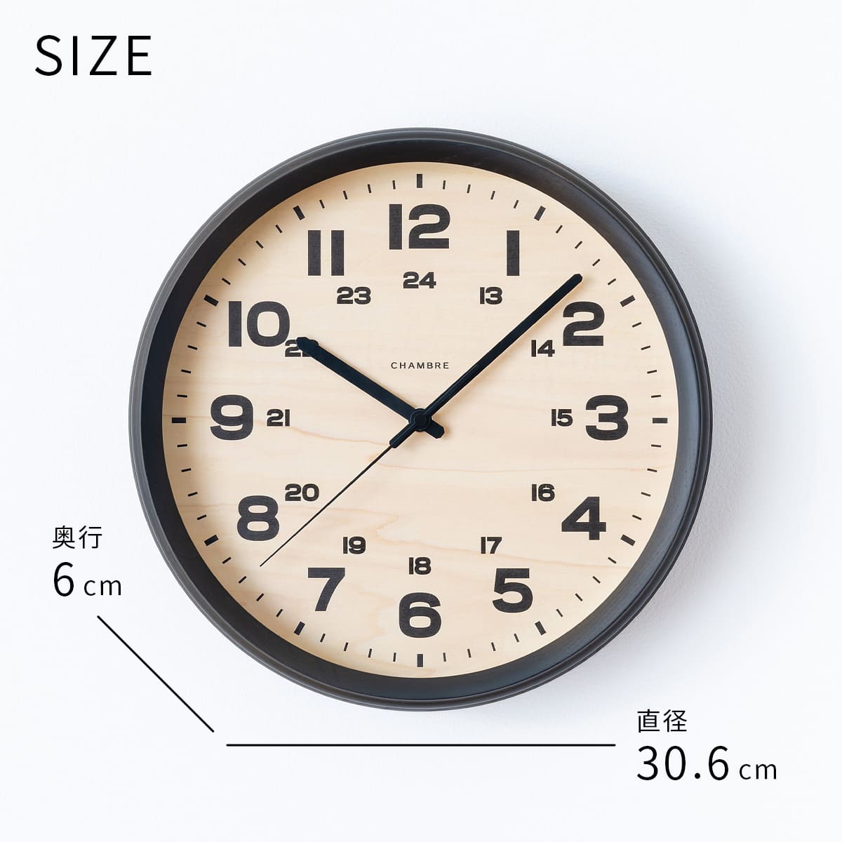 電波時計 BRAM CLOCK【CHARCOAL GRAY】 |  | 07