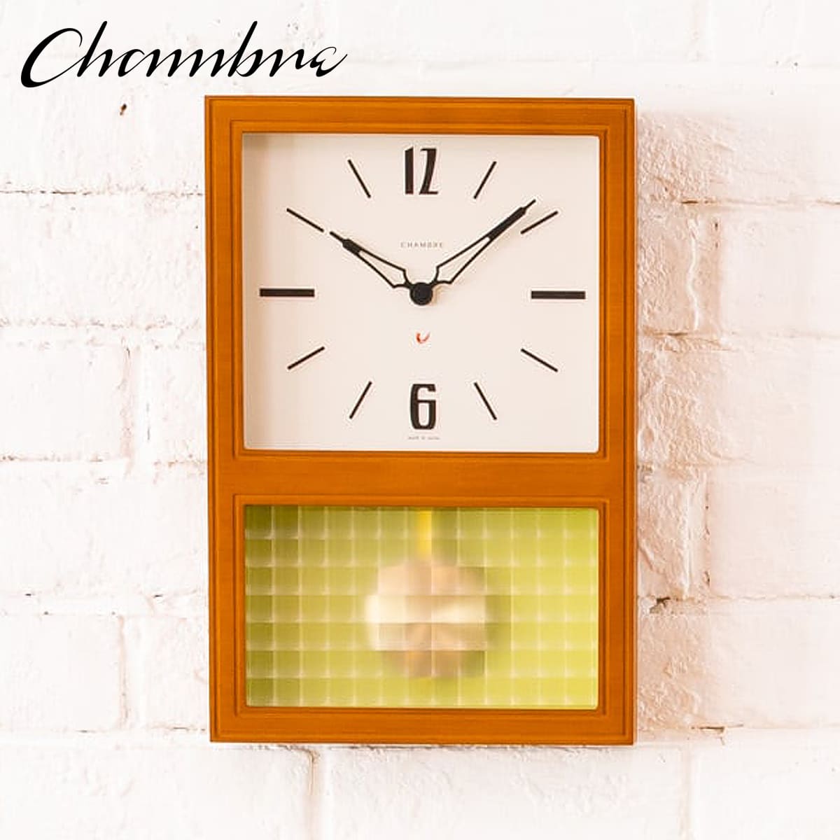 Uqv GLASS PENDULUM CLOCK CLASSIC yCAFE BROWNz