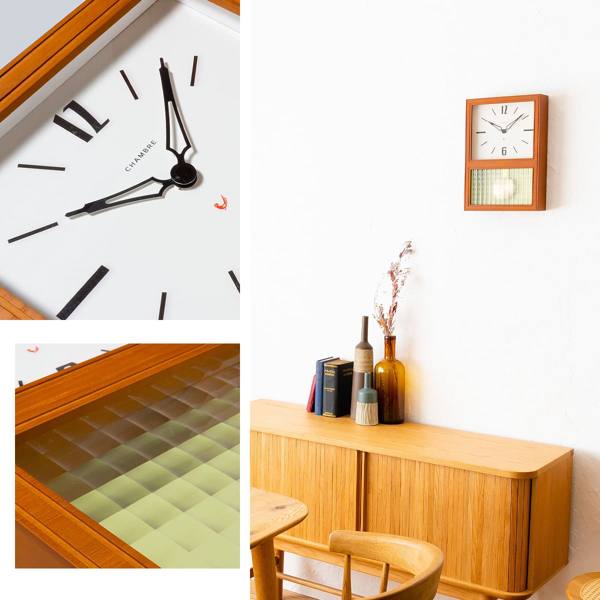 振り子時計 GLASS PENDULUM CLOCK CLASSIC 【CAFE BROWN】 |  | 09