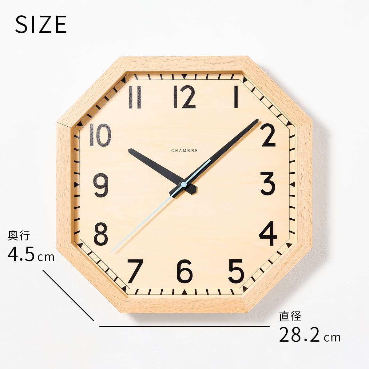 掛け時計 OCTAGON CLOCK【NATURAL】 |  | 07
