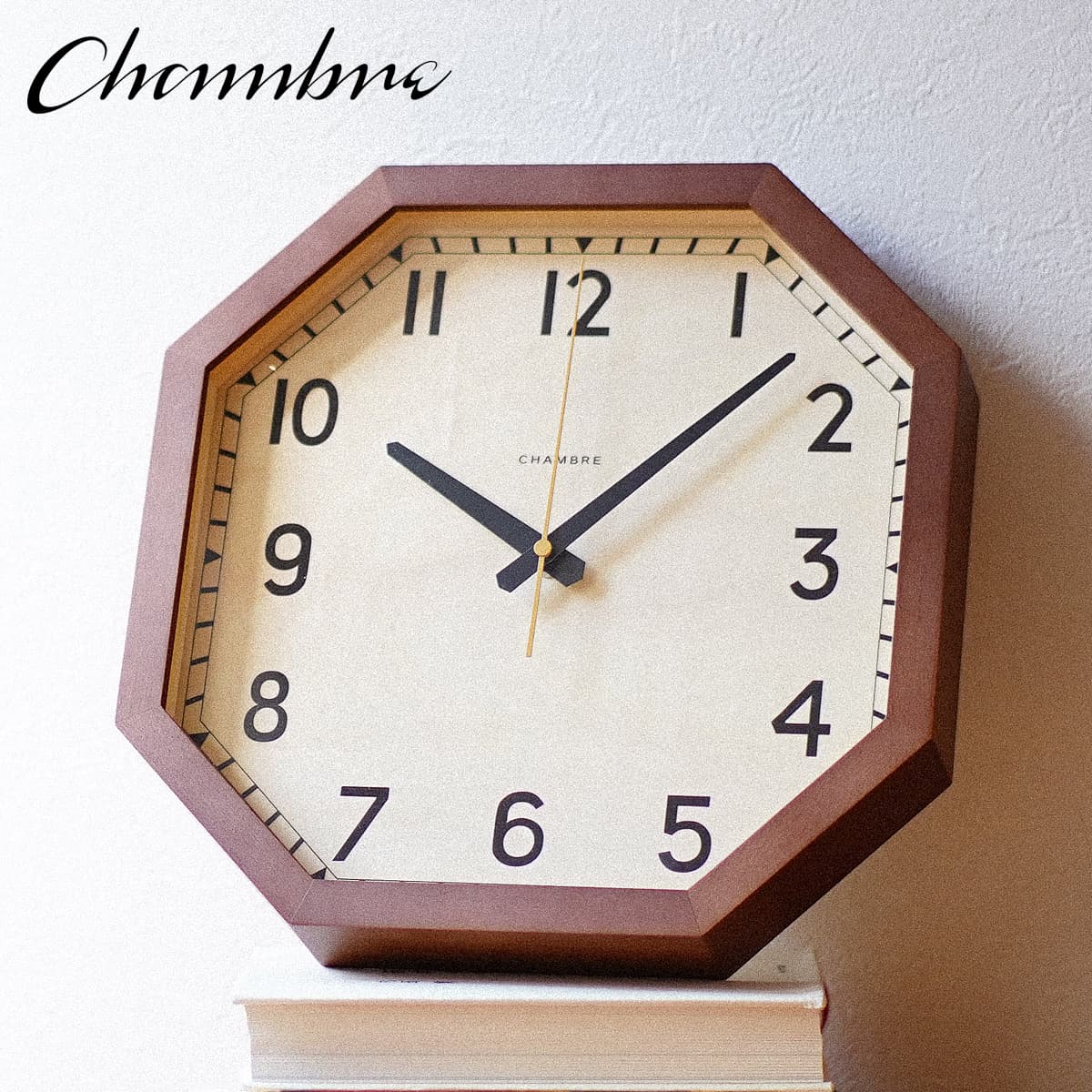 掛け時計 OCTAGON CLOCK【BROWN】 | 