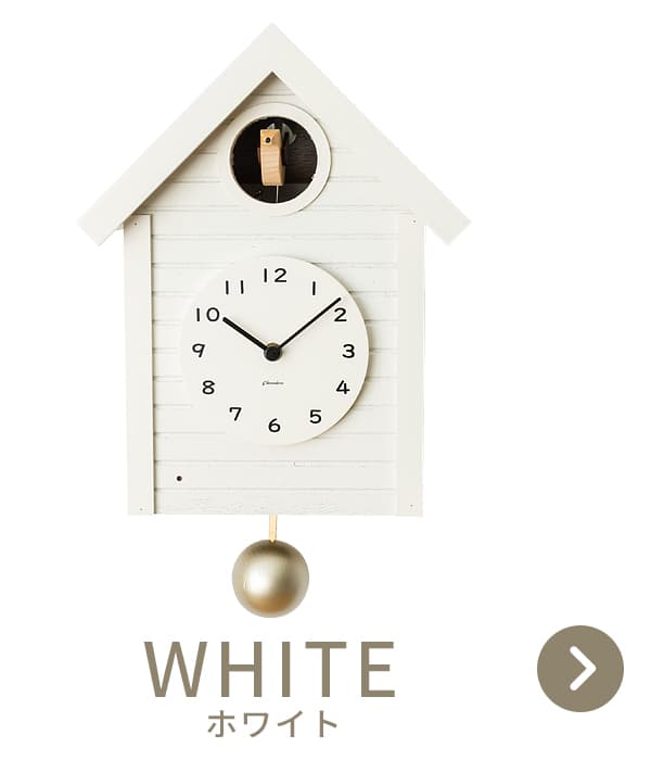 鳩時計 Cuckoo CLOCK【WHITE】 : 走人 - 通販 - Yahoo!ショッピング