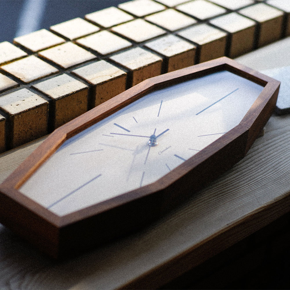 電波時計 LINE CLOCK 【WALNUT】｜runner｜07