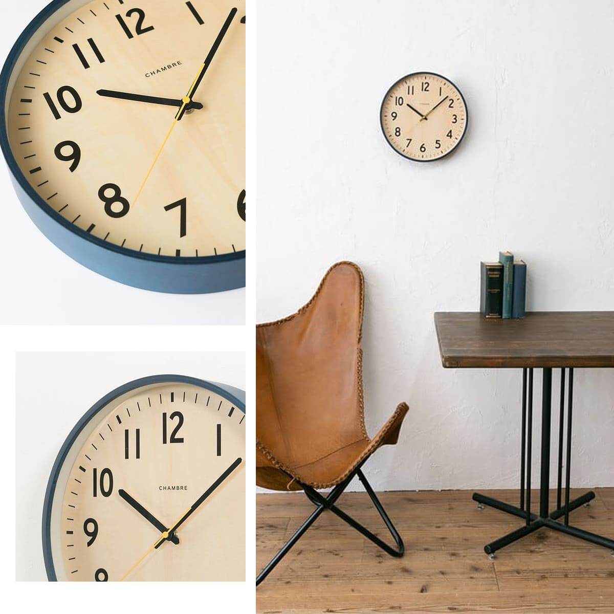 電波時計 SHAPELY CLOCK 【NAVY】 |  | 09