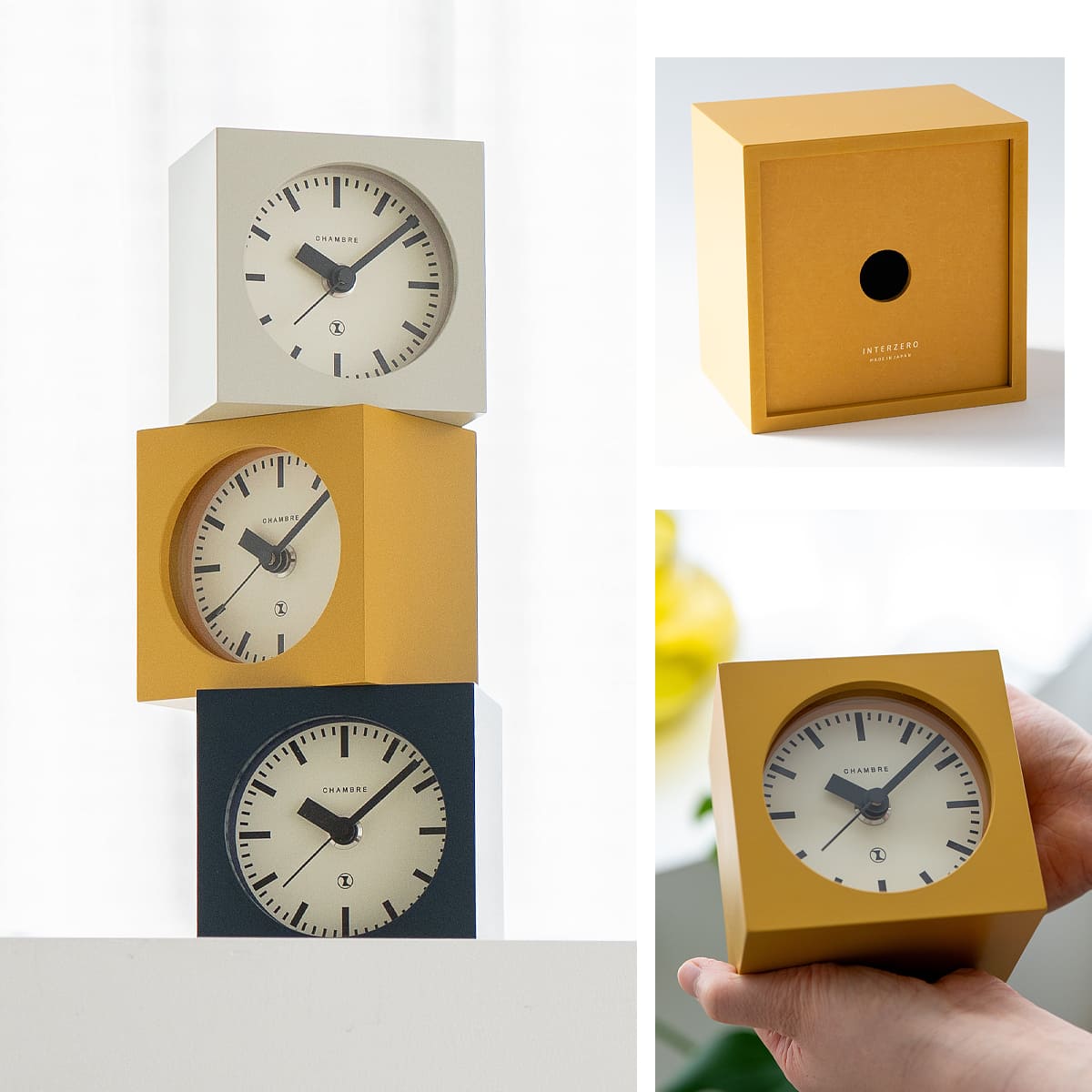 BLOCK DESK CLOCK 【MUSTARD】 |  | 08