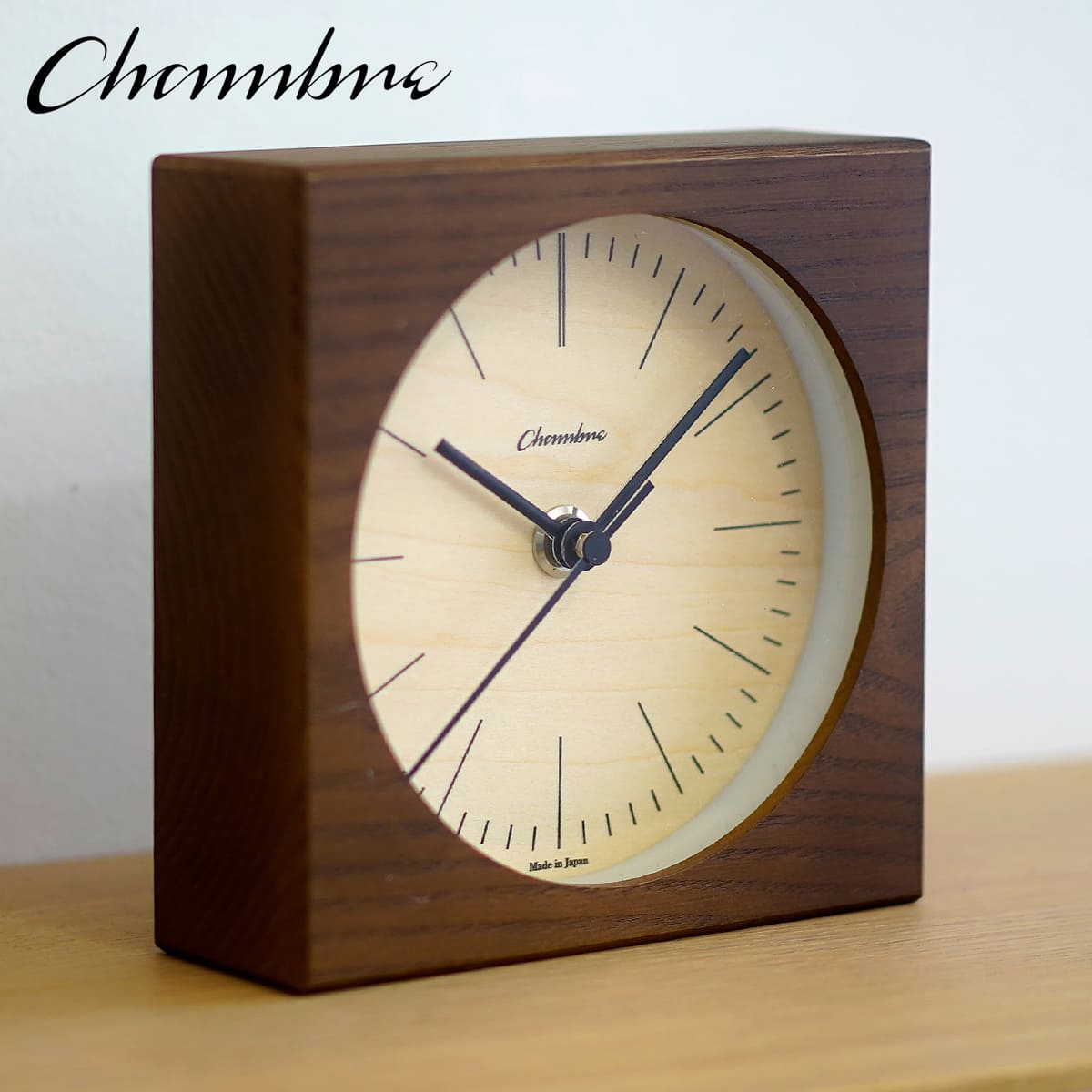 LINE DESK CLOCK 【DARK BROWN】 | 