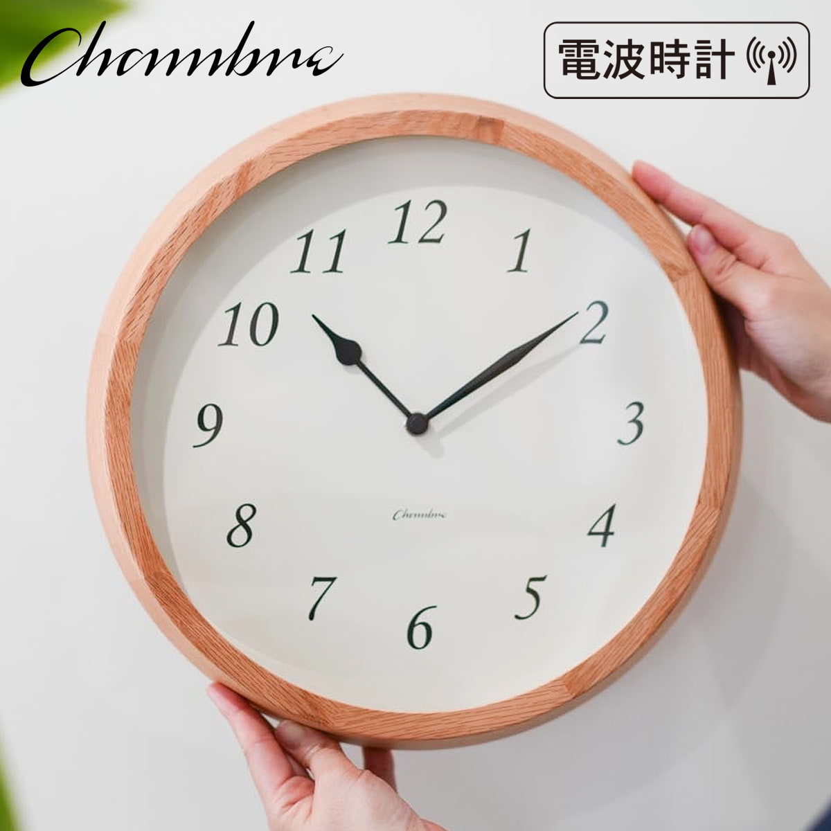 電波時計 Clair CLOCK 【OAK】 | 