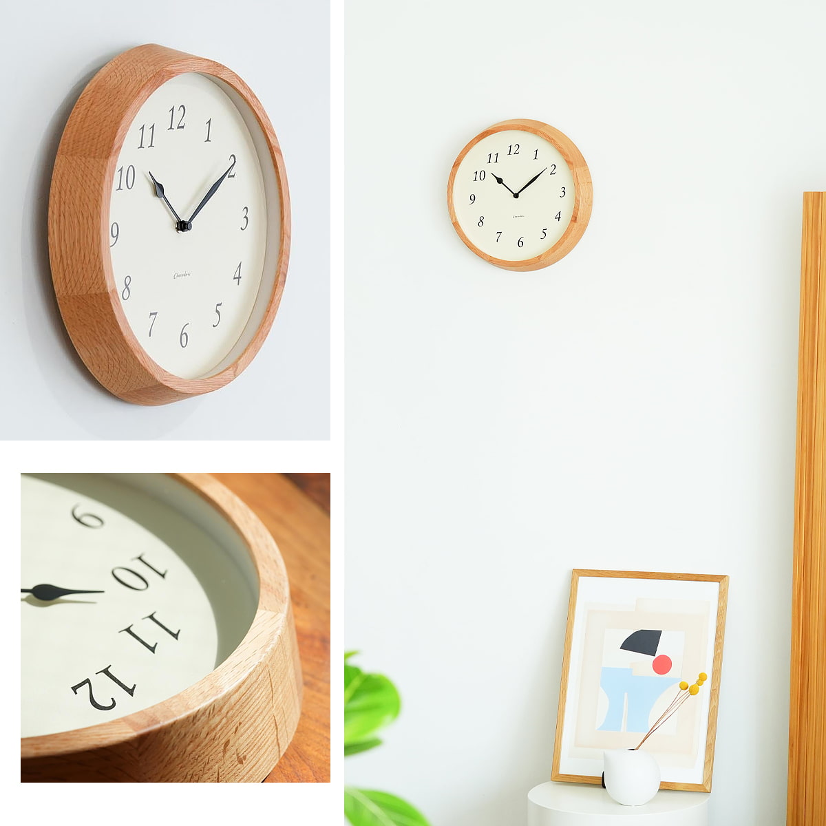 電波時計 Clair CLOCK 【OAK】 |  | 08