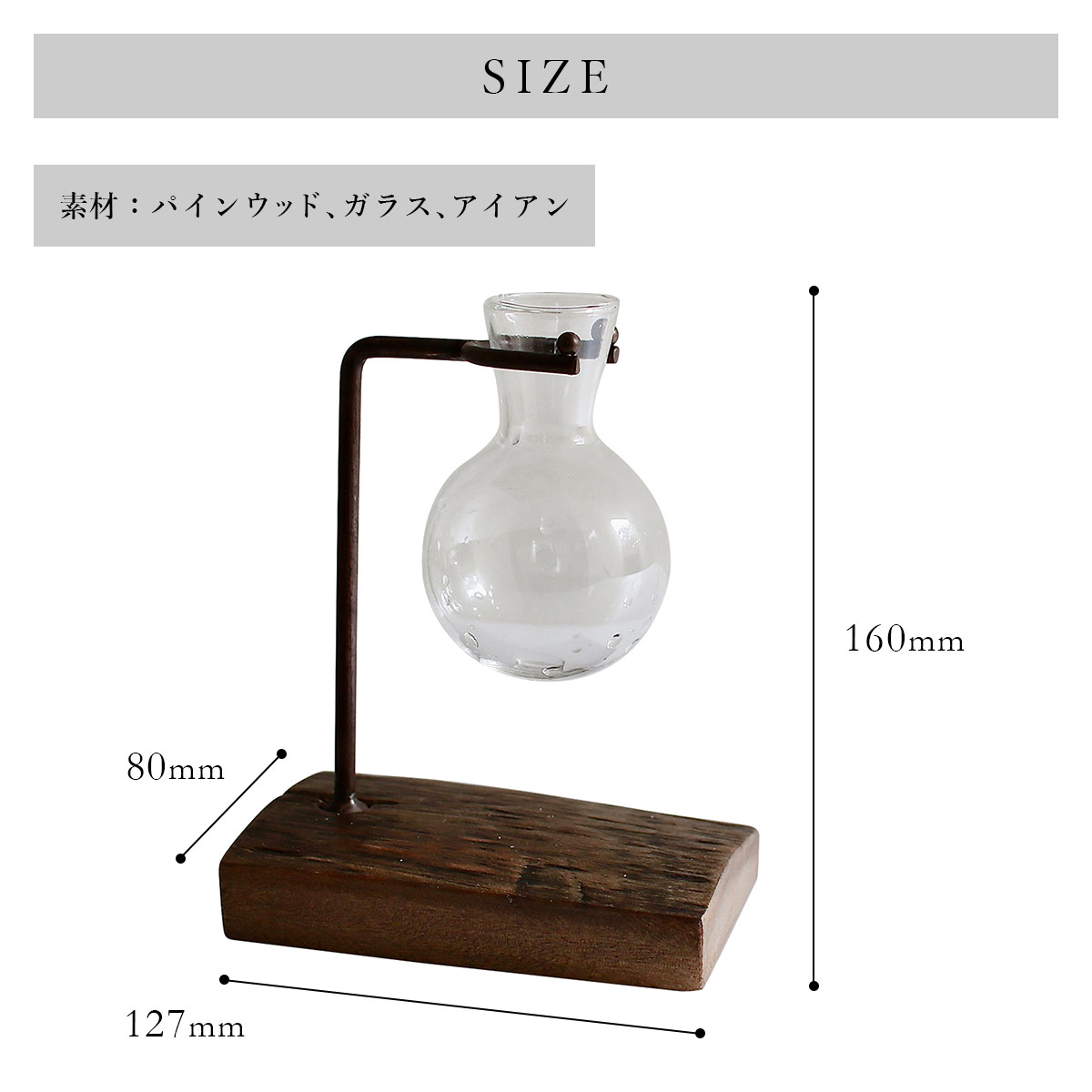 アイアンガラスハンギング SOW ソウ |  | 02