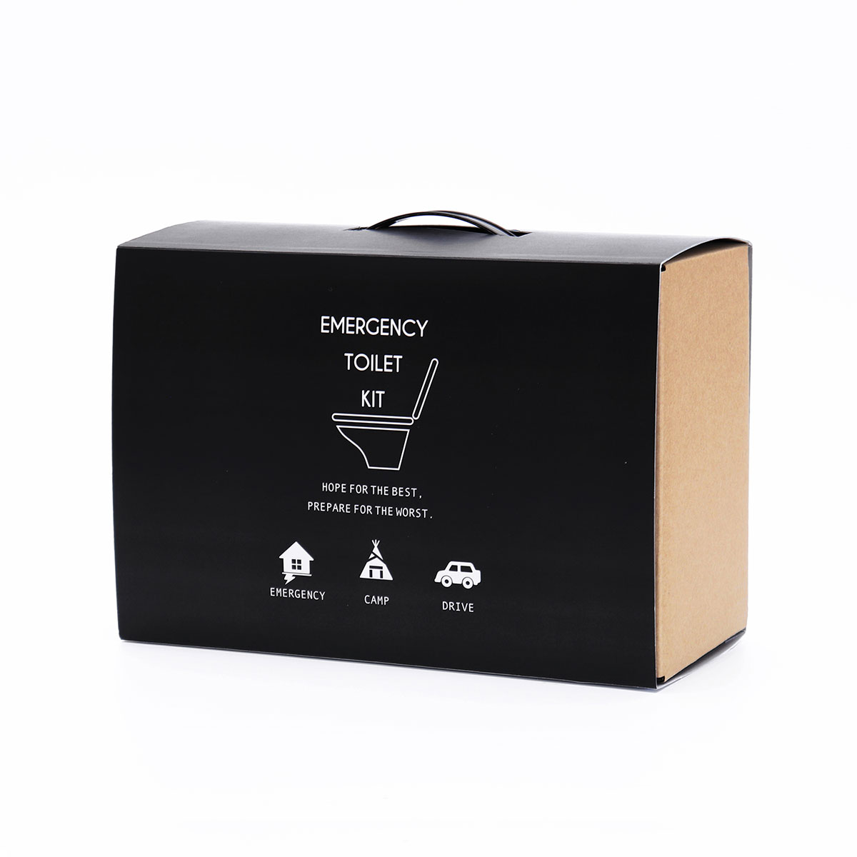 緊急用トイレキット（10個入）ダンボール製簡易トイレ付き | 東洋ケース | 01