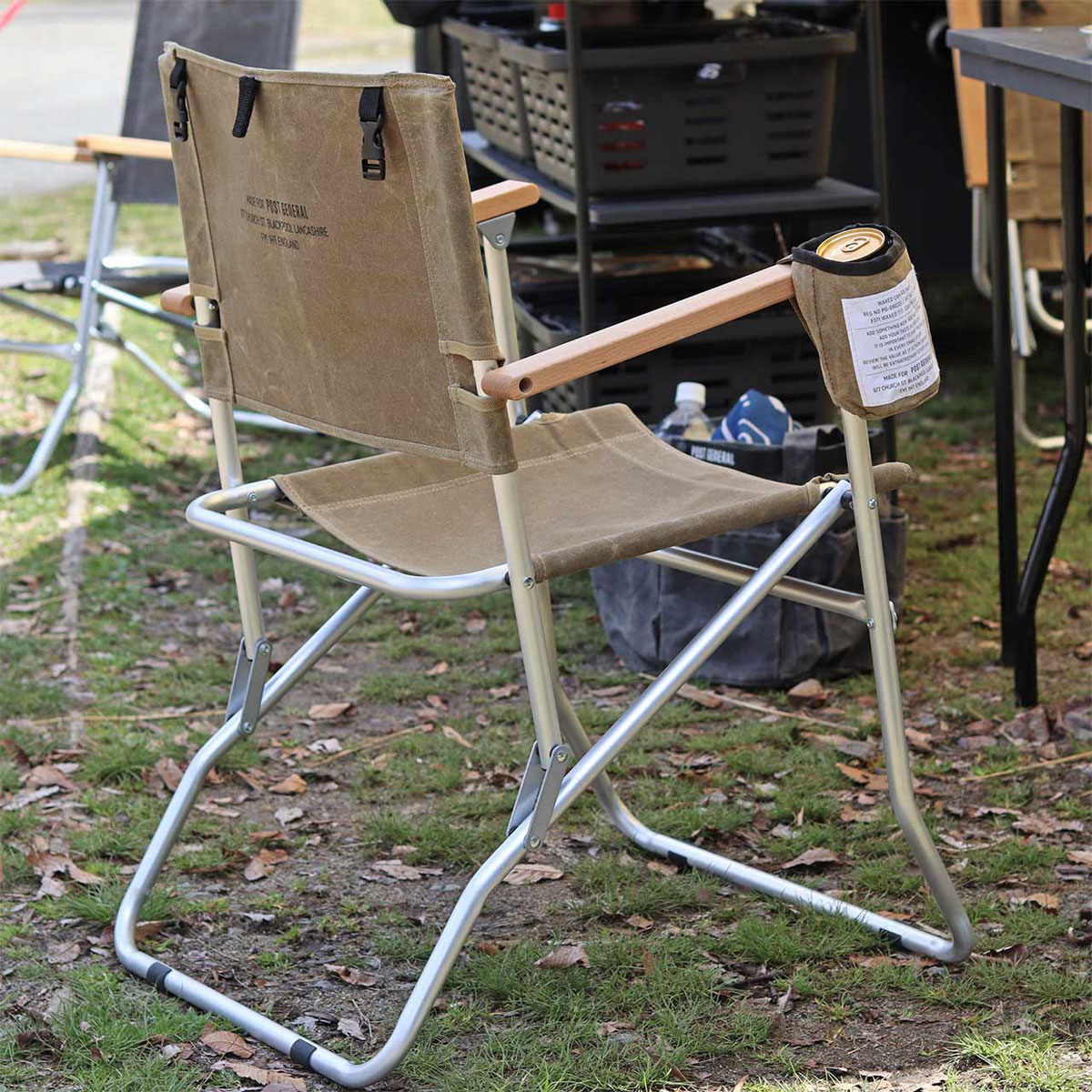 ポストジェネラル ワックスドキャンバス ローバーチェア タイプハイ WAXED CANVAS ROVER CHAIR TYPE HIGH ブラウン（BROWN）｜runner｜09