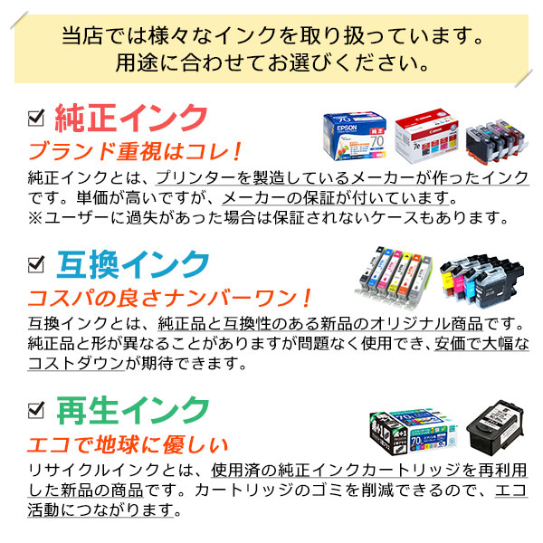 キャノン対応 BCI-331+330/6MP リサイクルインクカートリッジ エコリカ ECI-C331-6P 関連画像5