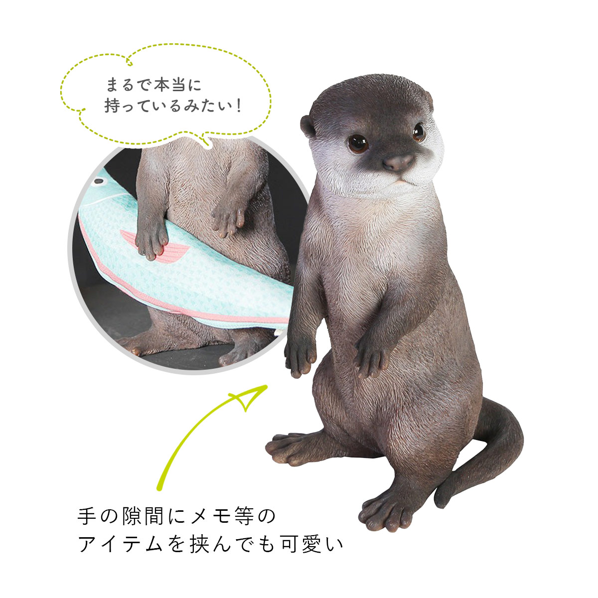 magnet PET BANK ペットバンク OTTER カワウソ オブジェ 貯金箱