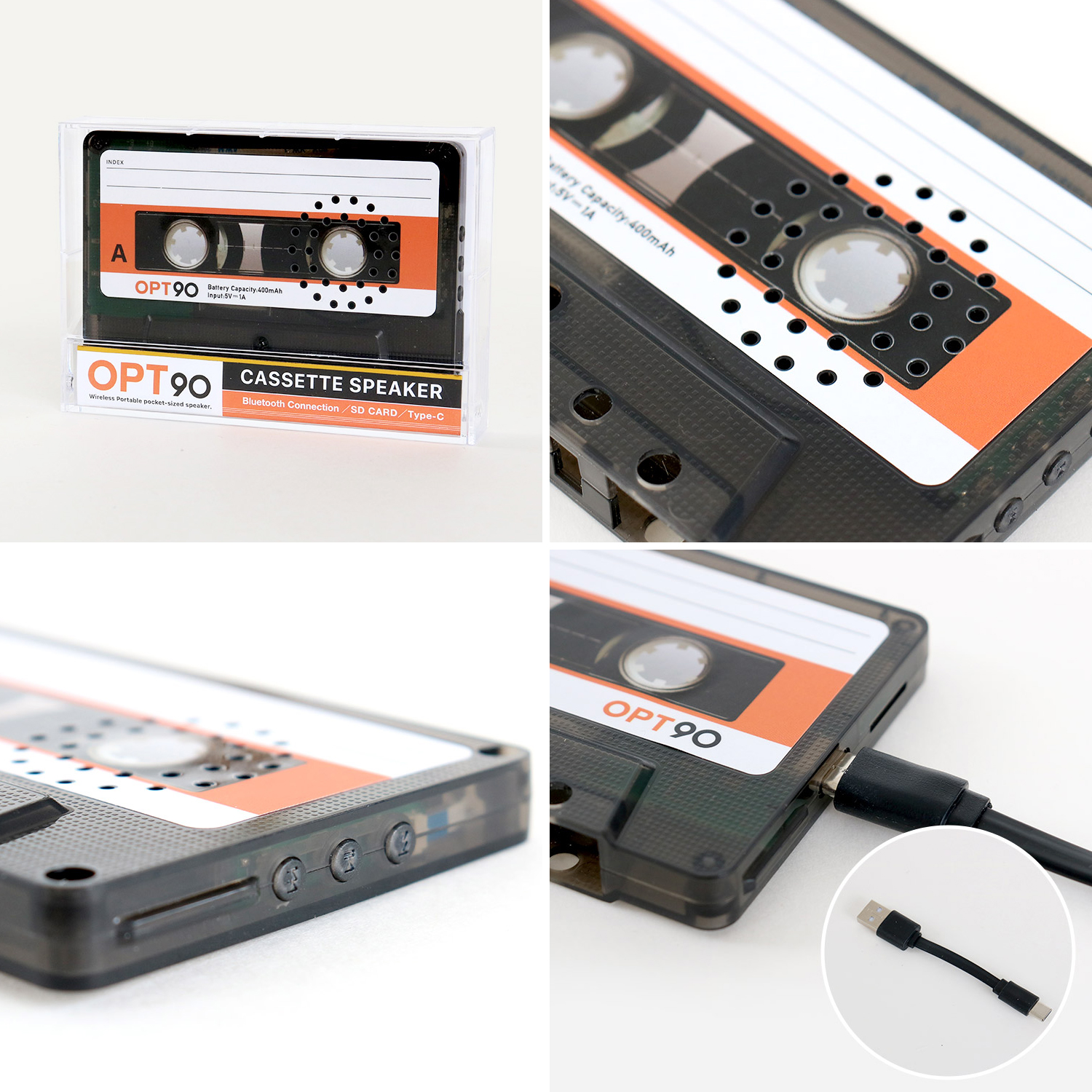 opt！ Cassette Speaker オプト90 カセットテープ型 スピーカー