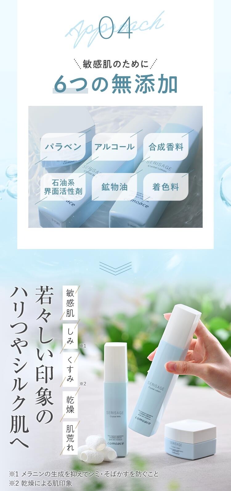 comoace（コモエース） 【美白化粧水】セリサージュ クリスタル