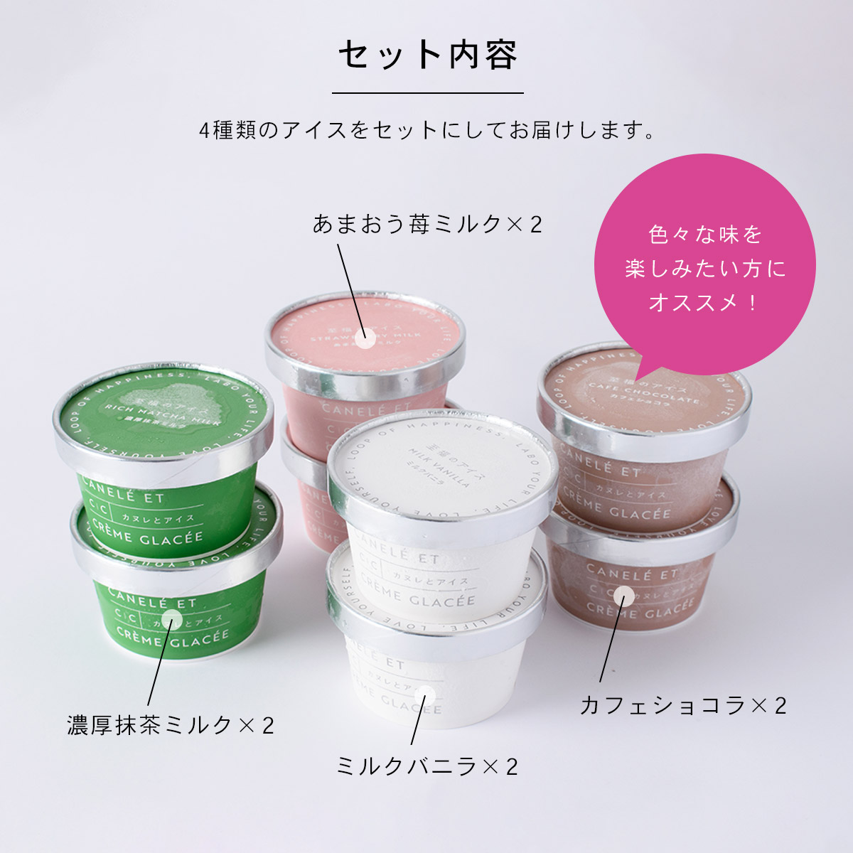 至福のアイス アソート 8個入 カヌレとアイス |  | 01