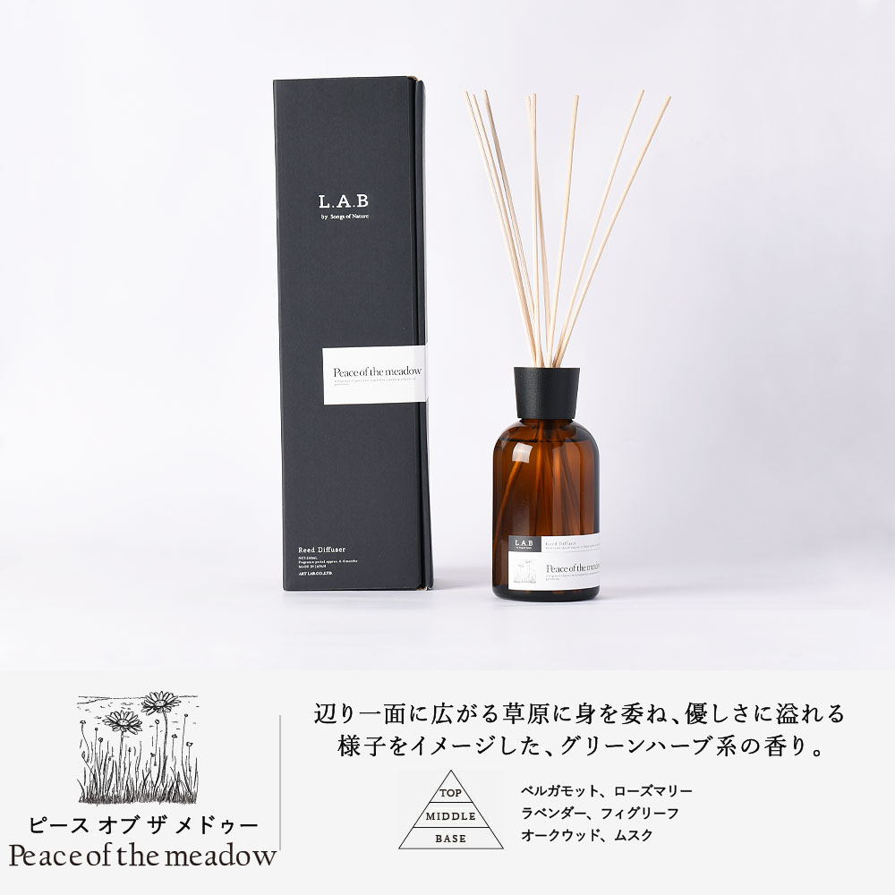 L.A.B リードディフューザー　Peace of the meadow　(ピース オブ ザ メドゥー)　ART LAB. (アートラボ) |  | 01