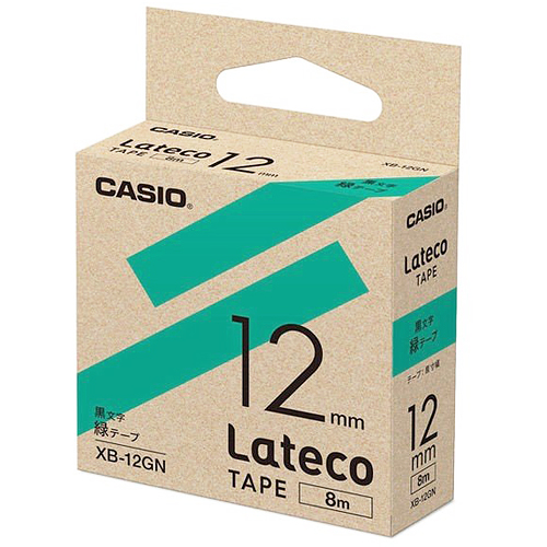 カシオ ラテコ 詰め替え用テープ 12mm 黒文字/テープは10色から選択可能 | CASIO | 09