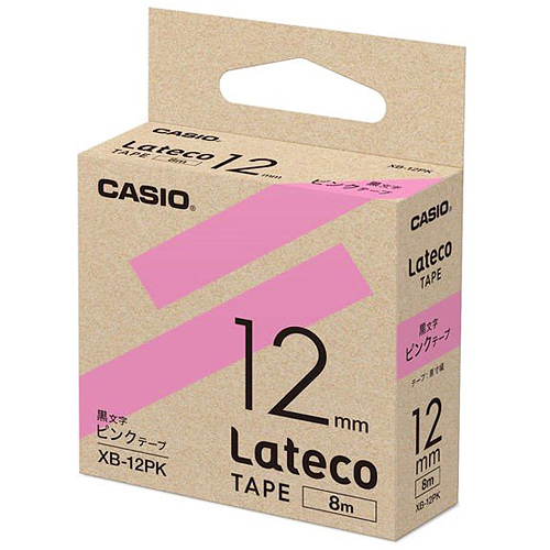 カシオ ラテコ 詰め替え用テープ 12mm 黒文字/テープは10色から選択可能 | CASIO | 06